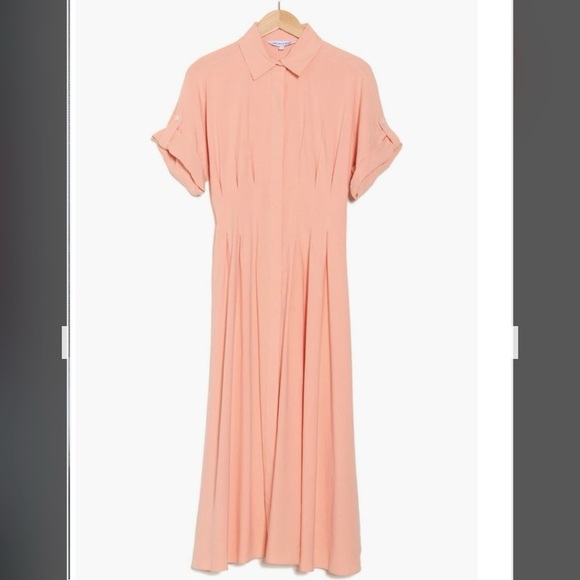 Veronica Beard Adavi Linen Blend Shirtdress in - Picture 4 of 9